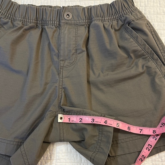 Prana Sz 2 Organic Cotton Shorts Elastic Waist Pockets Gorpcore Ecoconscious EUC - Picture 10 of 10